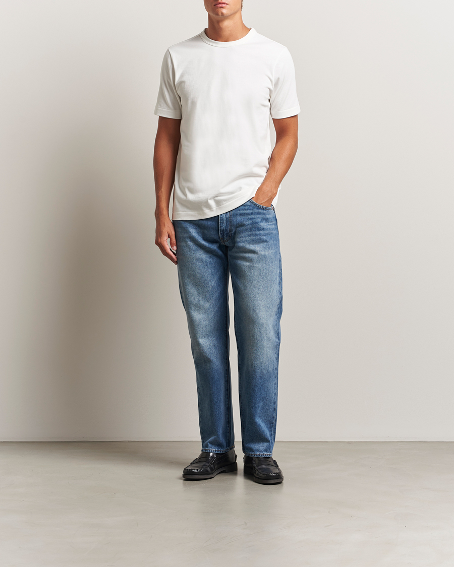 Uomini | T-shirt | Merz b. Schwanen | Relaxed Fit Loopwheeled T-Shirt White
