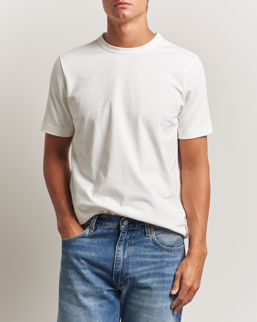 Uomini | T-shirt | Merz b. Schwanen | Relaxed Fit Loopwheeled T-Shirt White