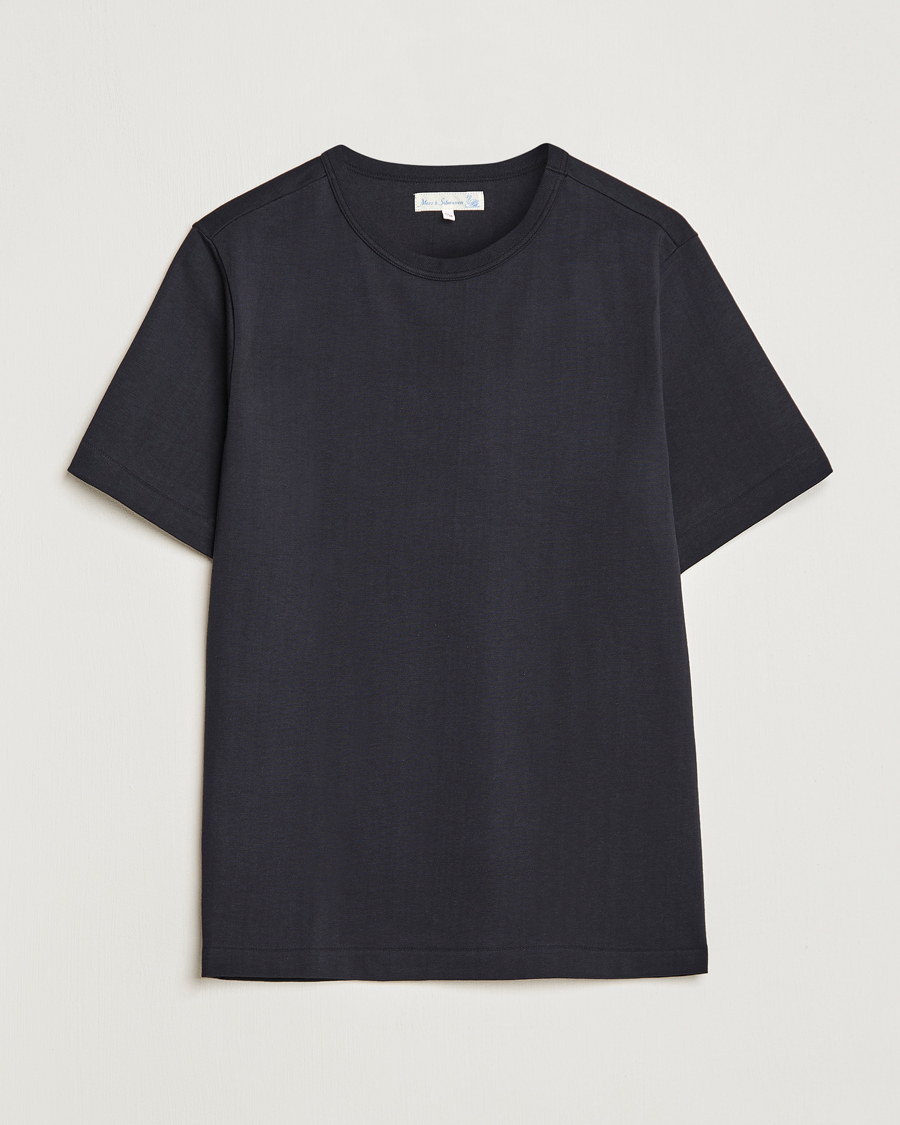 Uomini | T-shirt | Merz b. Schwanen | Relaxed Fit Loopwheeled T-Shirt Charcoal