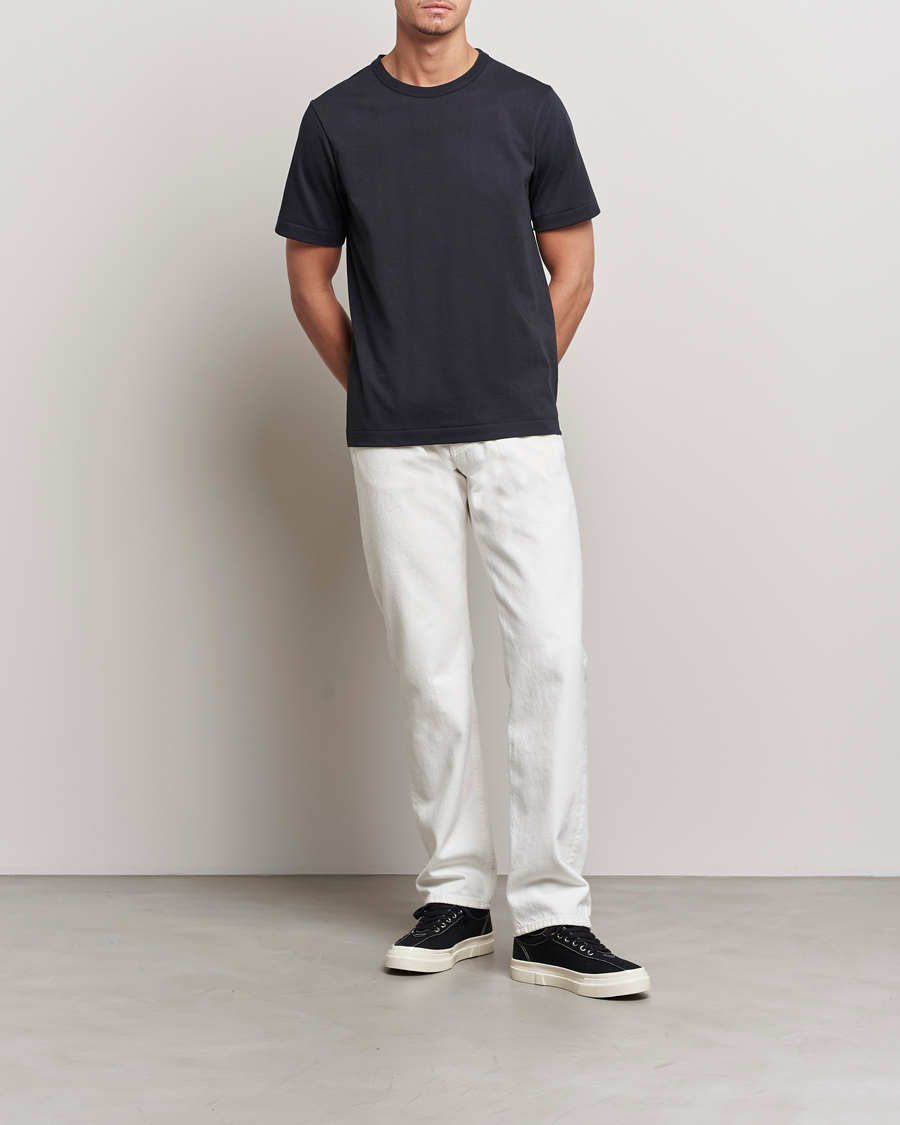 Uomini | T-shirt | Merz b. Schwanen | Relaxed Fit Loopwheeled T-Shirt Charcoal