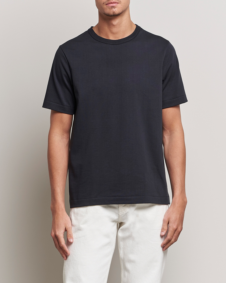 Uomini | T-shirt | Merz b. Schwanen | Relaxed Fit Loopwheeled T-Shirt Charcoal