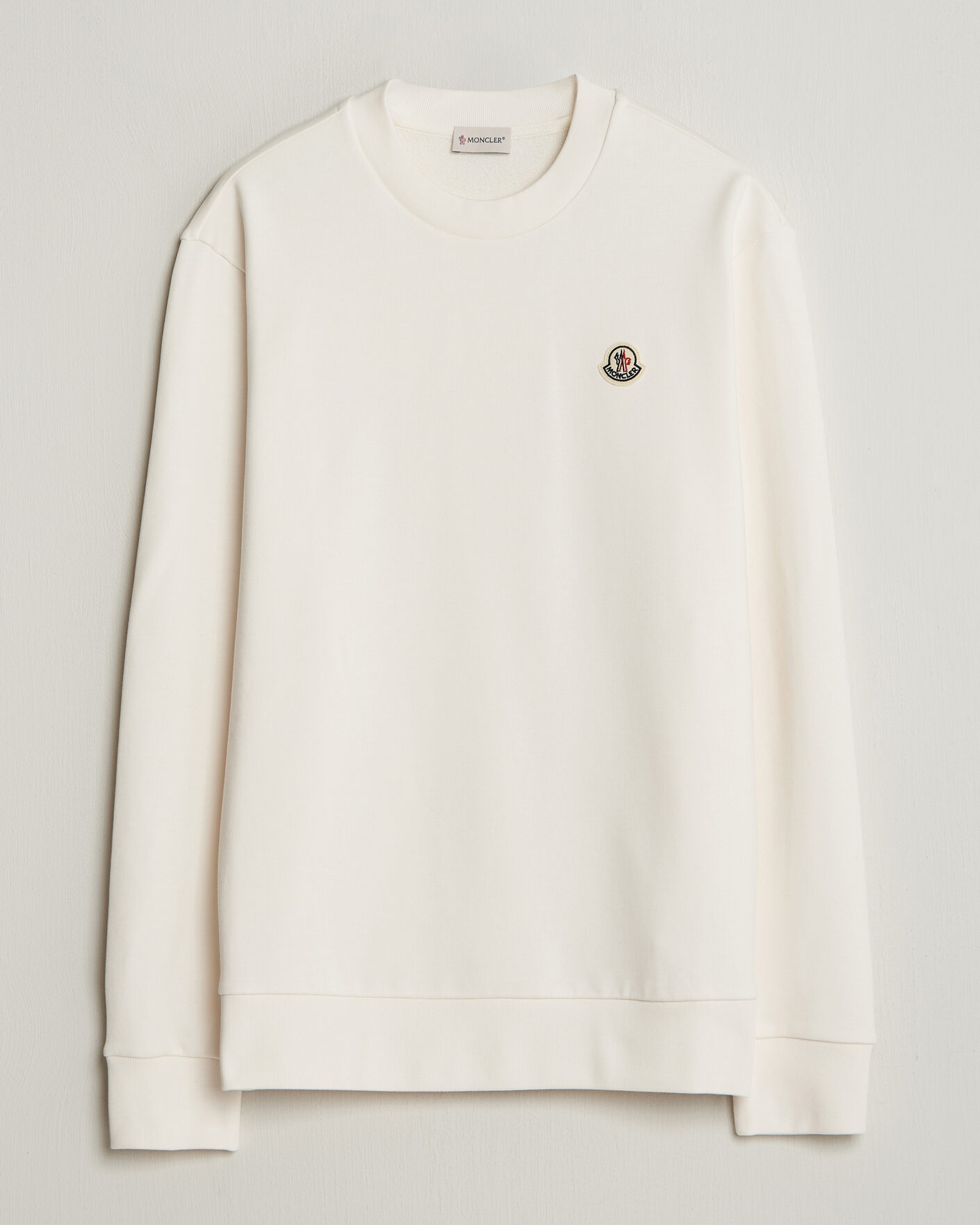 Uomini | Maglieria | Moncler | Logo Sweatshirt White