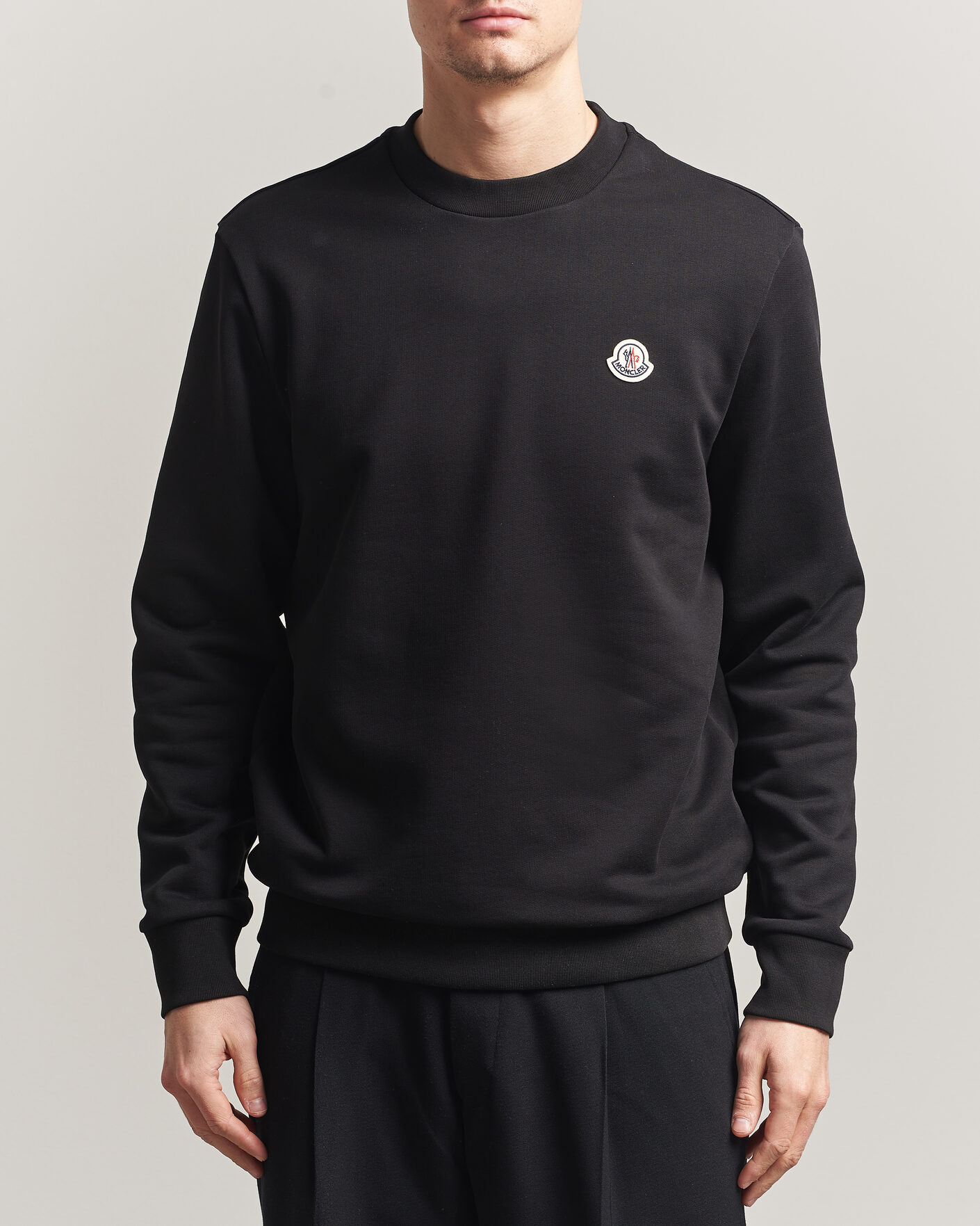 Uomini | Maglieria | Moncler | Logo Sweatshirt Black