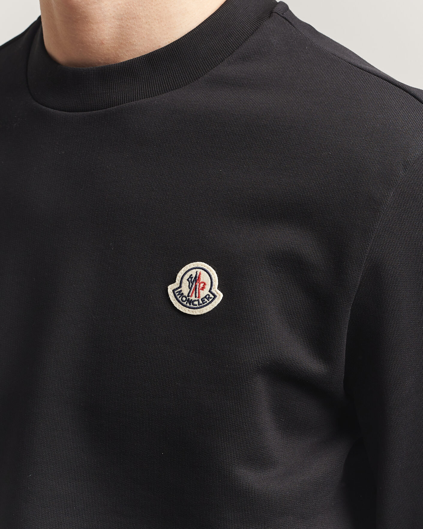 Uomini | Maglieria | Moncler | Logo Sweatshirt Black