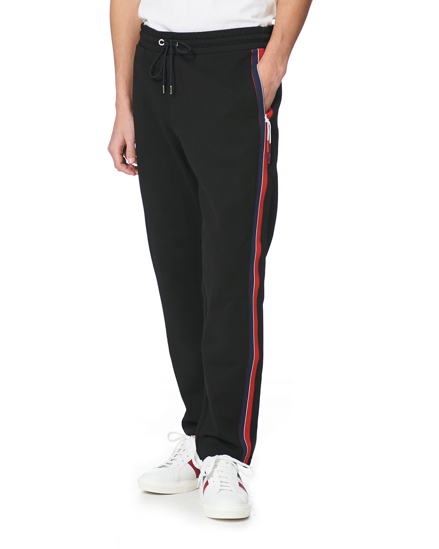 Uomini | Pantaloni | Moncler | Tape Logo Sweatpants Black