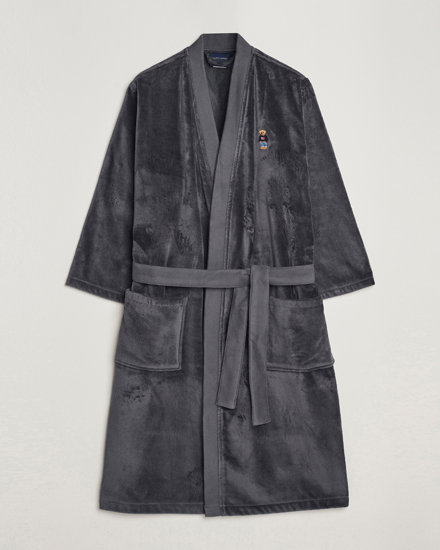Uomini | Accappatoi & Pigiami | Ralph Lauren Home | Flag Sweater Bear Bathrobe Charcoal