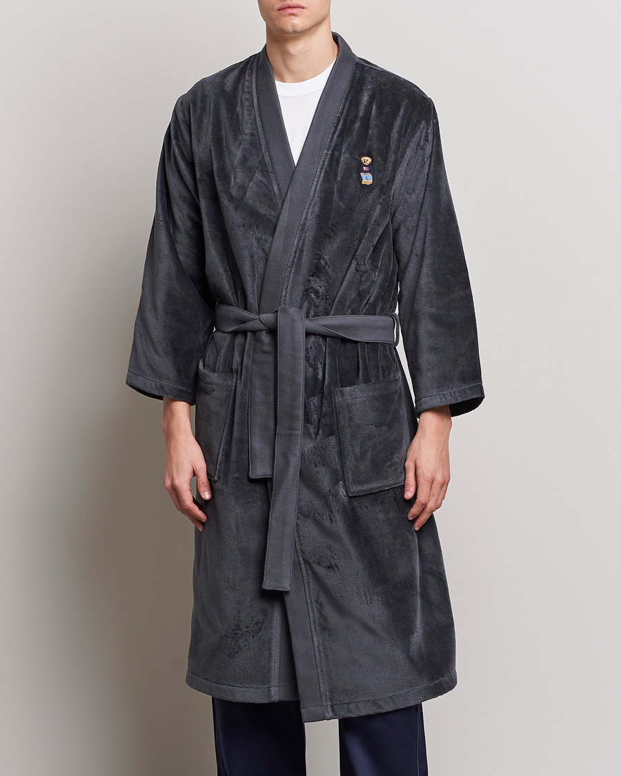 Uomini | Accappatoi & Pigiami | Ralph Lauren Home | Flag Sweater Bear Bathrobe Charcoal