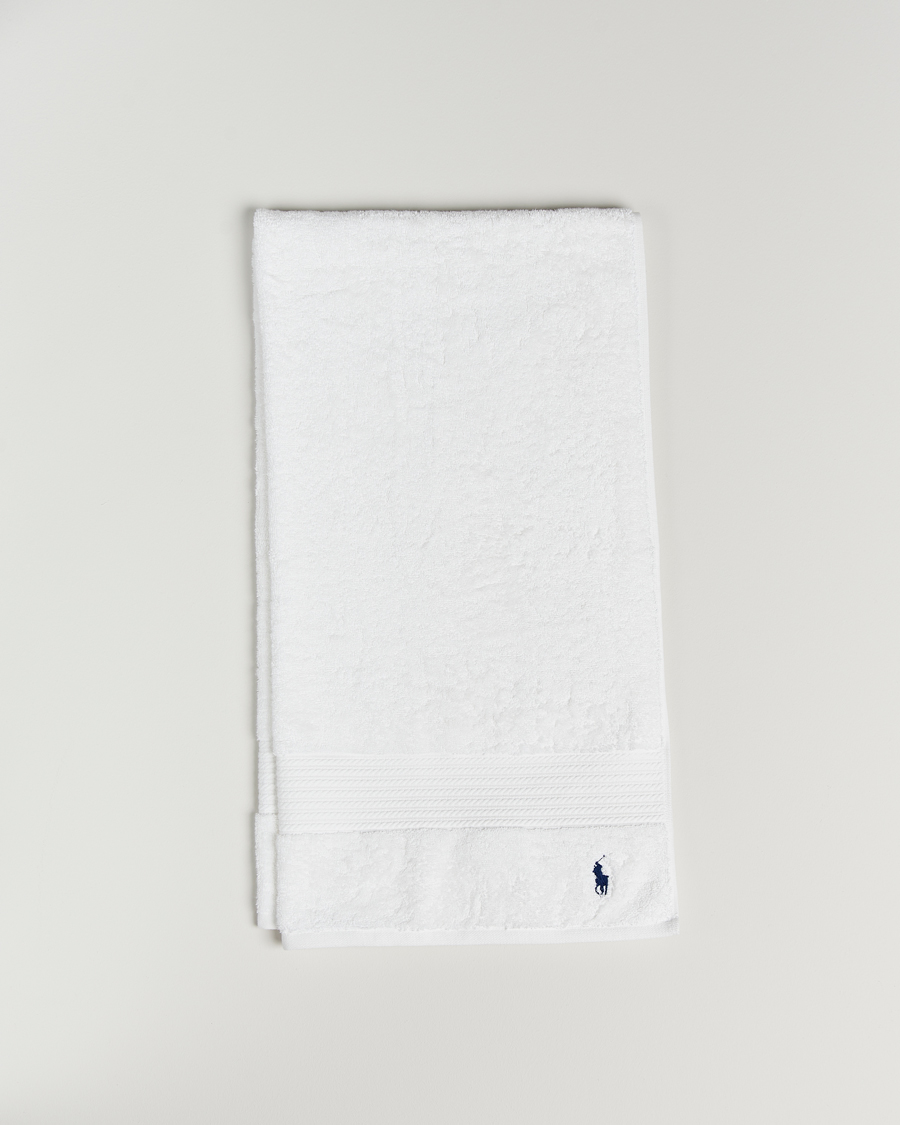 Uomini | Ralph Lauren Home Polo Player Shower Towel 75x140 White | Ralph Lauren Home | Polo Player Shower Towel 75x140 White