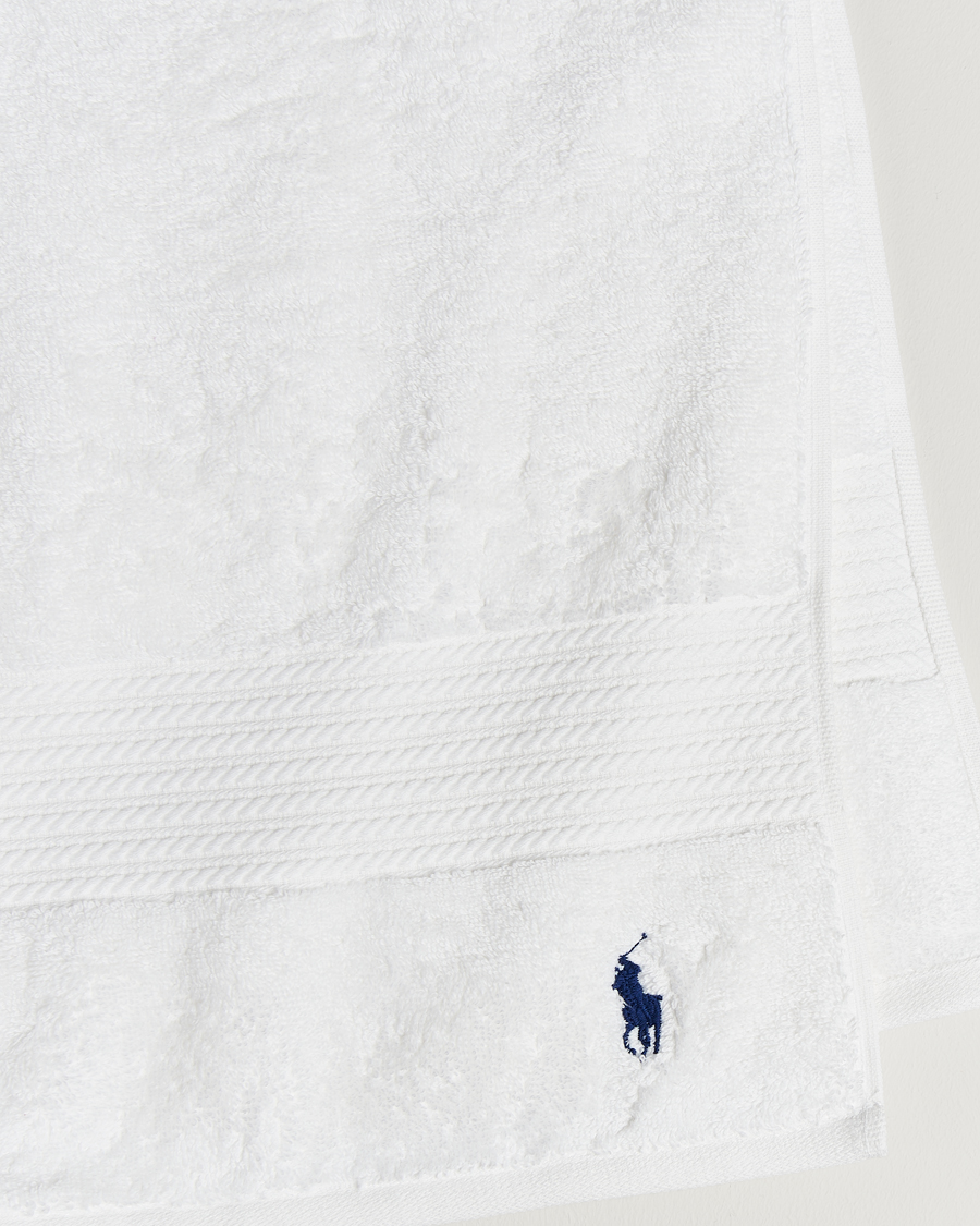Uomini | Ralph Lauren Home Polo Player Shower Towel 75x140 White | Ralph Lauren Home | Polo Player Shower Towel 75x140 White