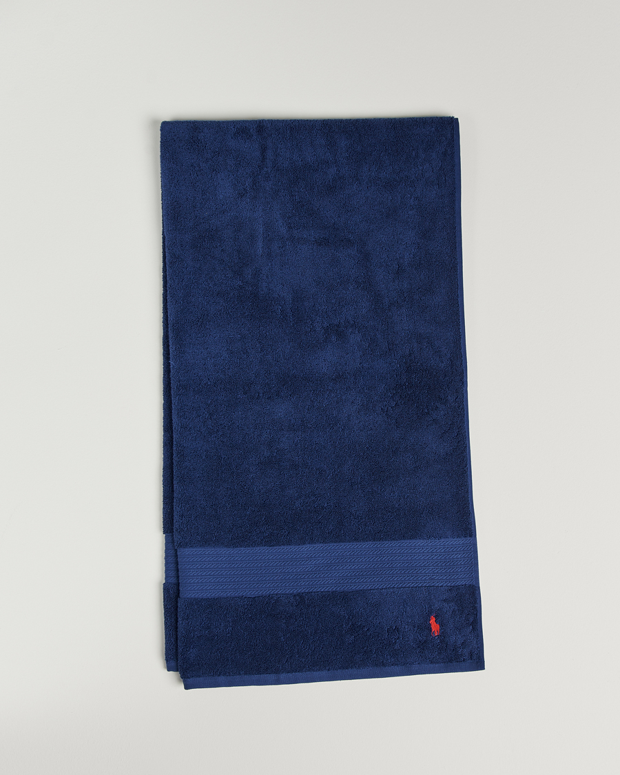 Uomini | Ralph Lauren Home Polo Player Bath Sheet 90x170 Marine | Ralph Lauren Home | Polo Player Bath Sheet 90x170 Marine