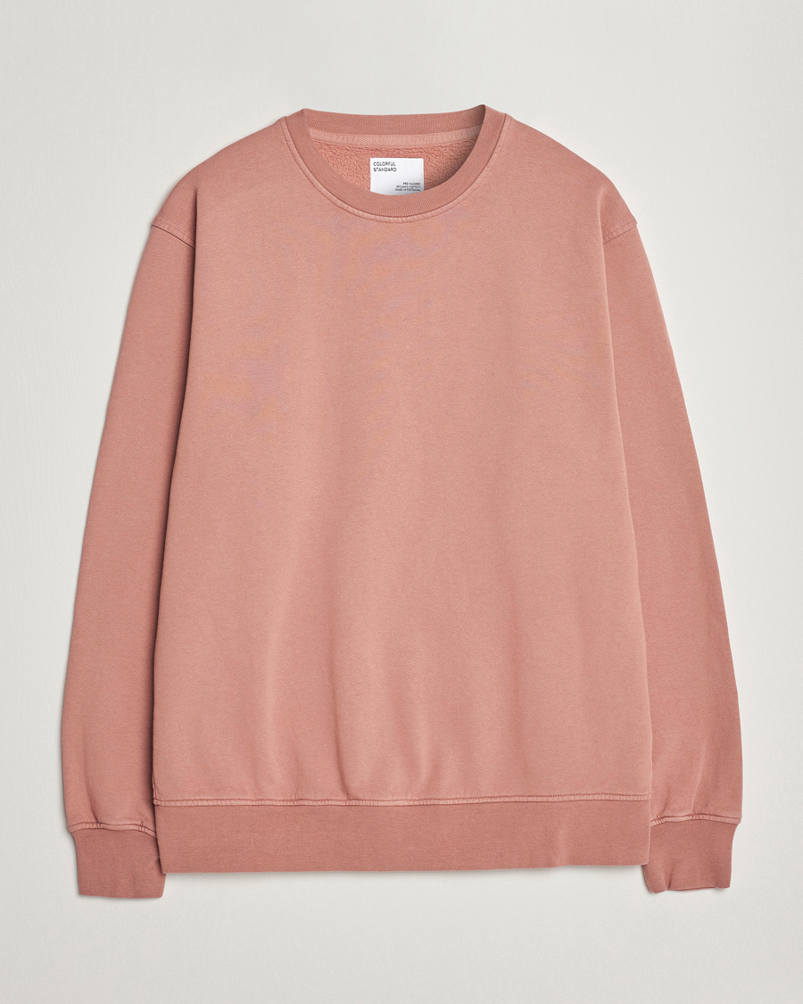 Uomini | Maglieria | Colorful Standard | Classic Organic Crew Neck Sweat Rosewood Mist