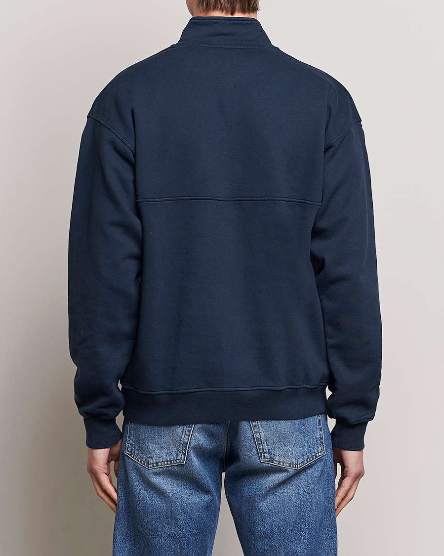 Uomini | Maglieria | Colorful Standard | Classic Organic Half-Zip Navy Blue