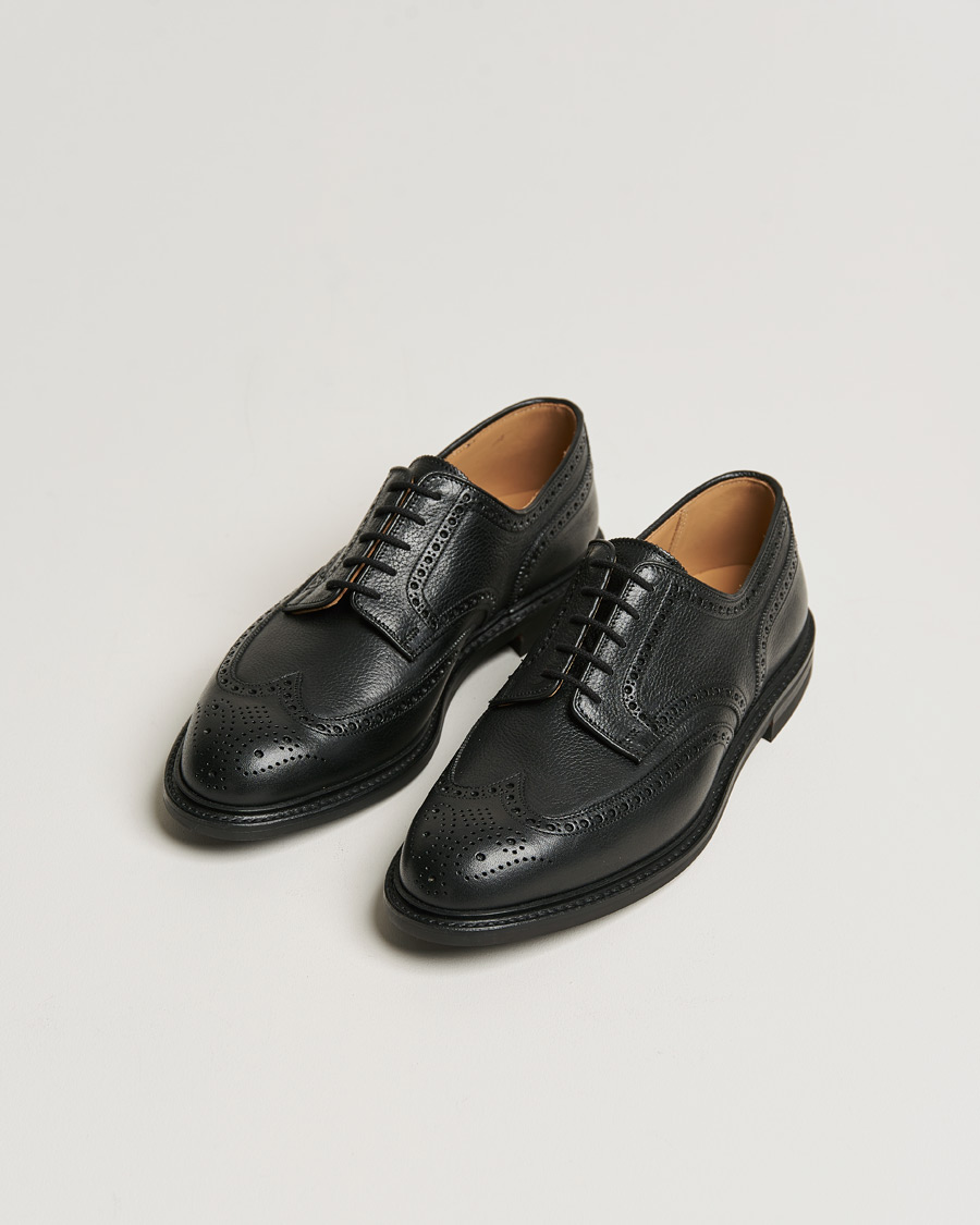 Uomini | Crockett & Jones x Tärnsjö Garveri Pembroke Milled Grain City Sole Black Calf | Crockett & Jones x Tärnsjö Garveri | Pembroke Milled Grain City Sole Black Calf
