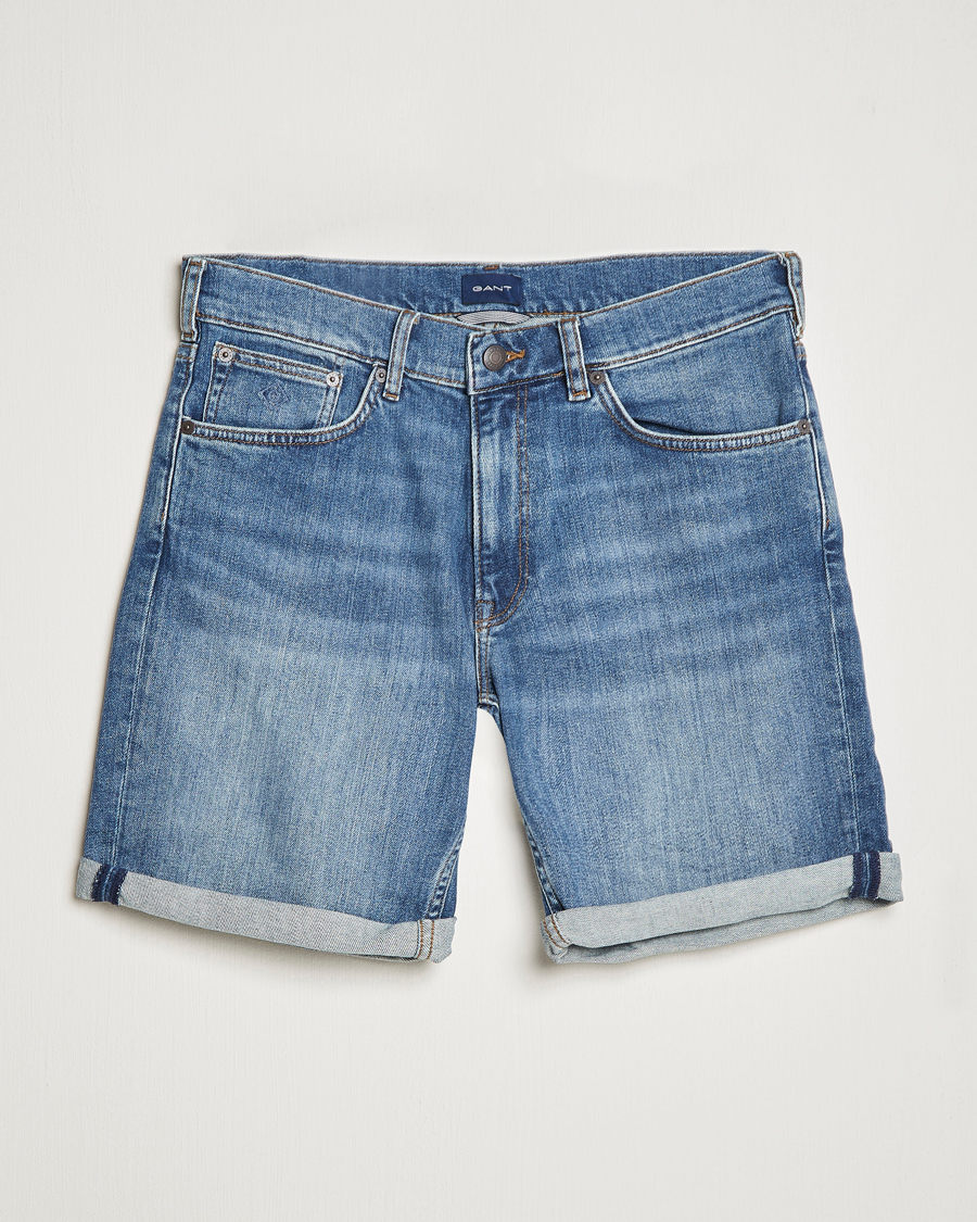 Uomini | Pantaloncini | GANT | Arley Denim Shorts Light Blue