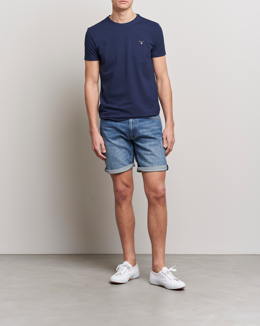 Uomini | Pantaloncini | GANT | Arley Denim Shorts Light Blue