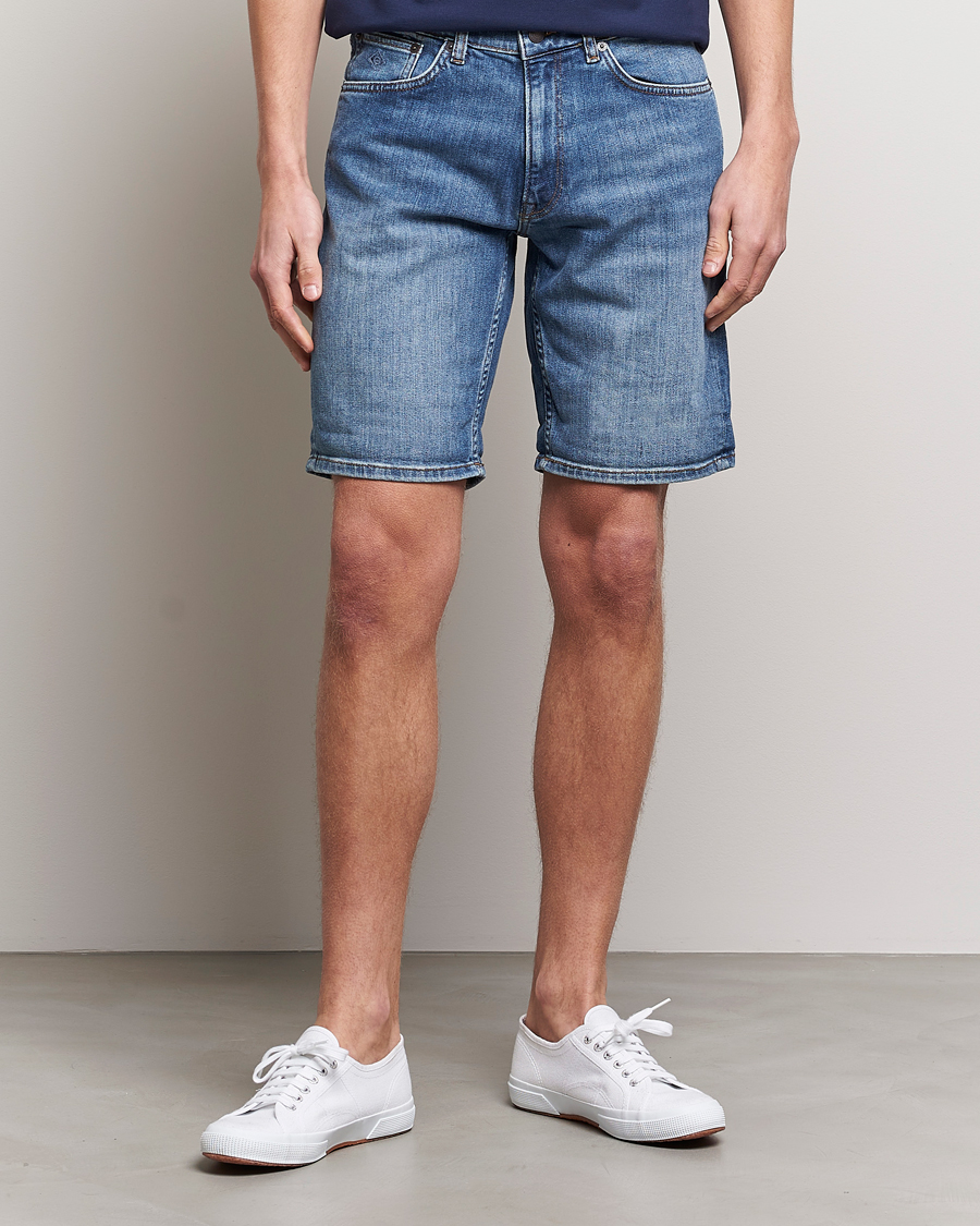 Uomini | Pantaloncini | GANT | Arley Denim Shorts Light Blue