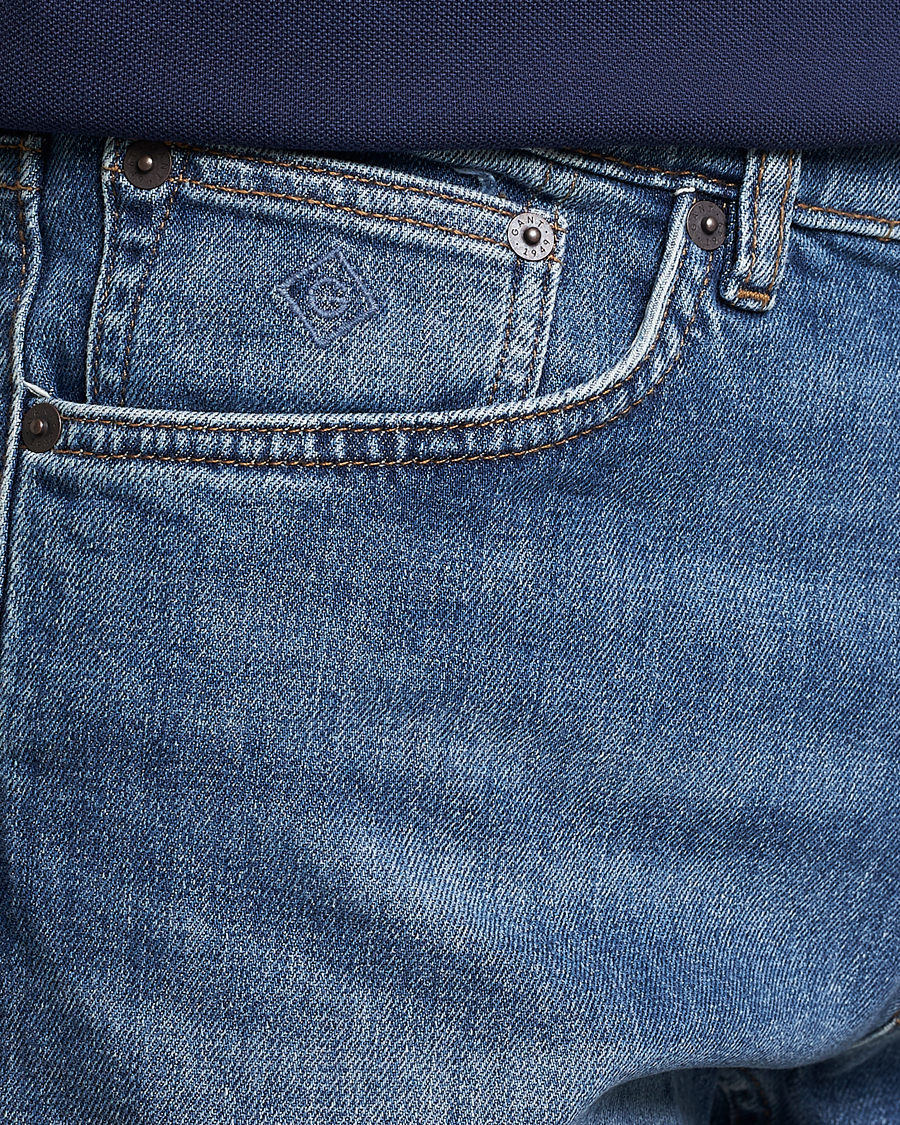 Uomini | Pantaloncini | GANT | Arley Denim Shorts Light Blue