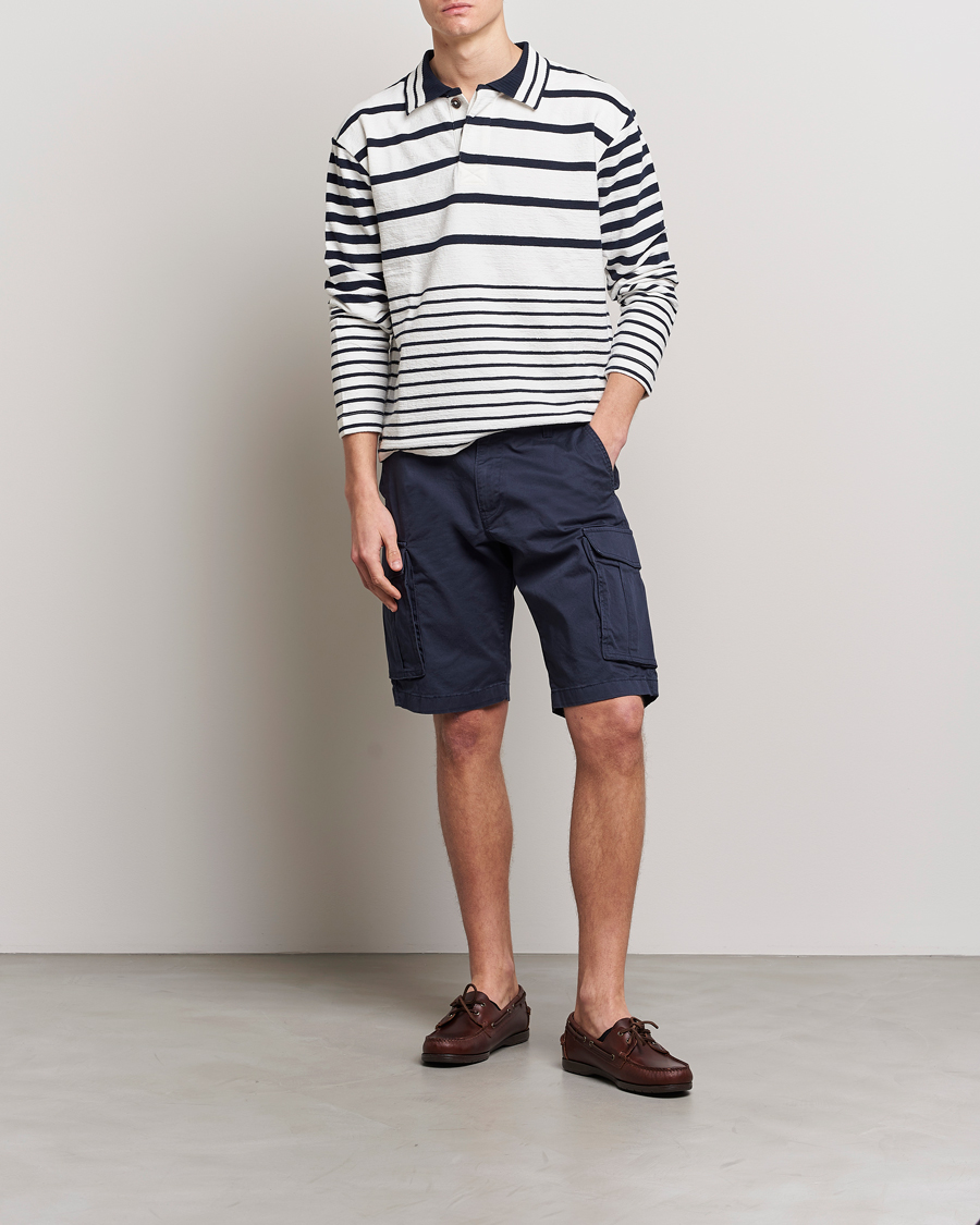 Uomini | Pantaloncini | Gant | Relaxed Twill Cargoshorts Marine