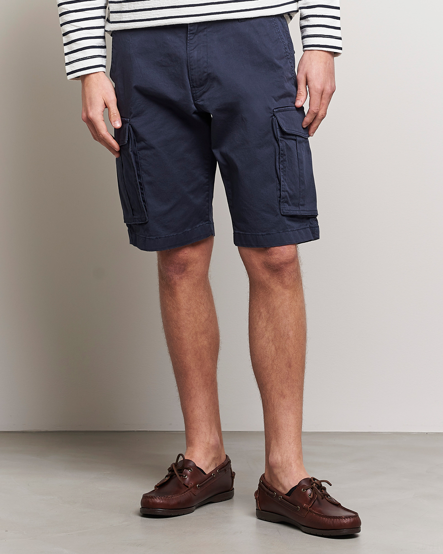 Uomini | Pantaloncini | Gant | Relaxed Twill Cargoshorts Marine