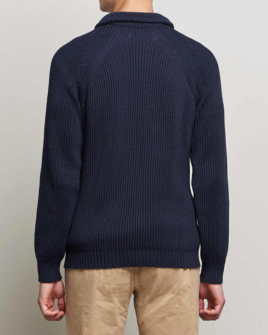 Uomini | Maglieria | Peregrine | Felix Quarter Zip Jumper Navy