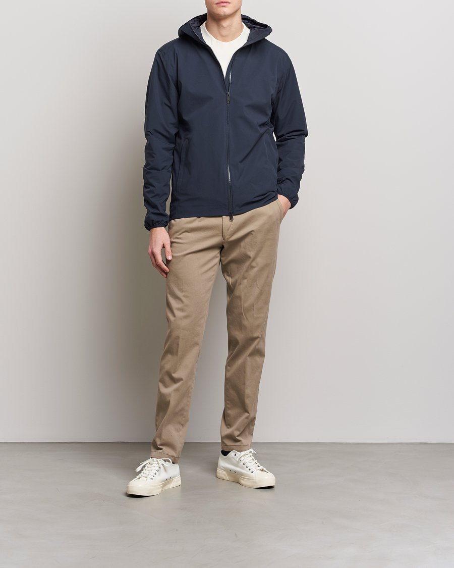 Uomini | Giacche | Scandinavian Edition | Hood Waterproof Jacket Midnight Blue