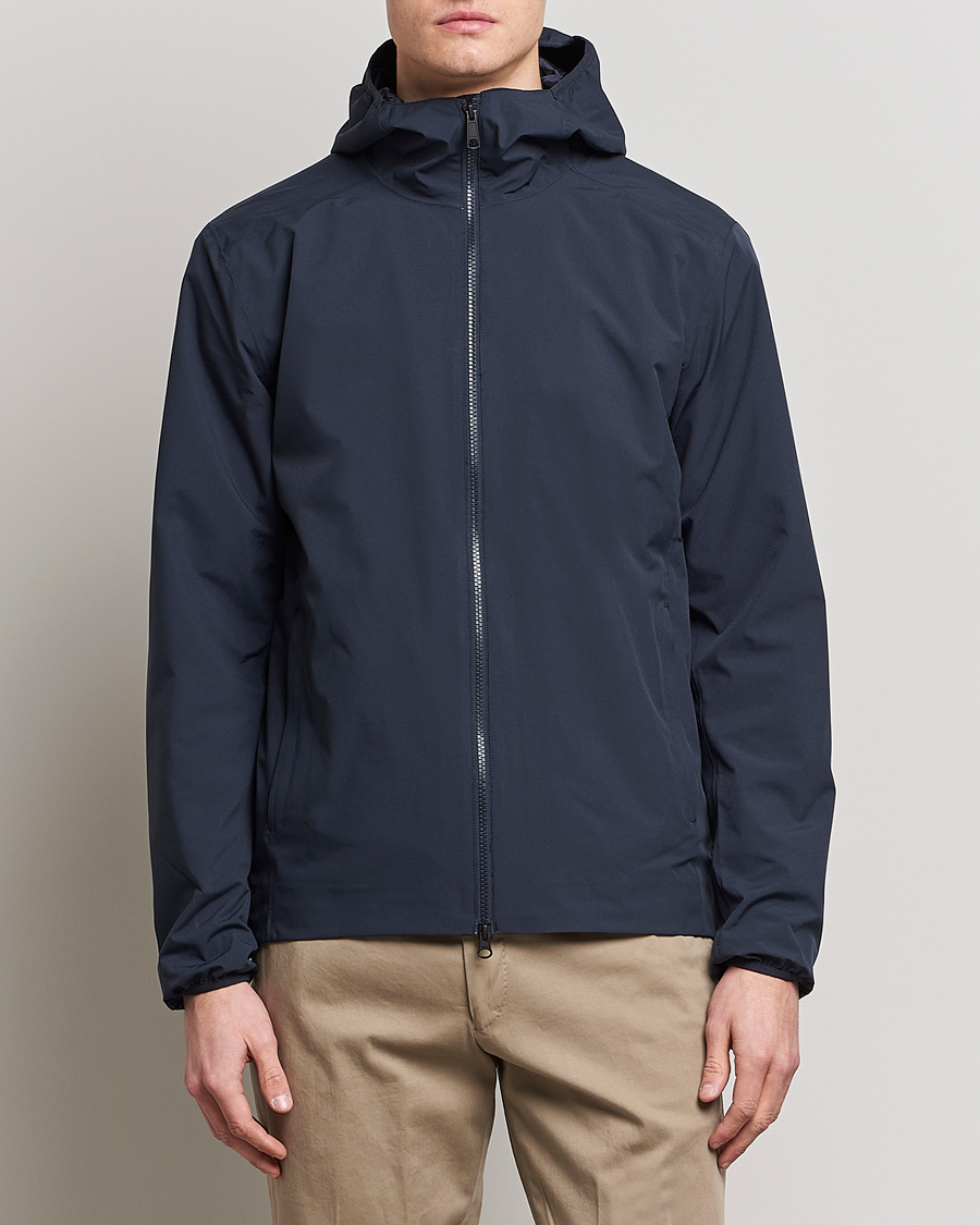 Uomini | Giacche | Scandinavian Edition | Hood Waterproof Jacket Midnight Blue