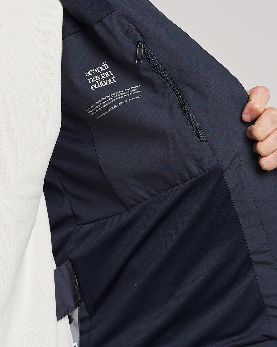 Uomini | Giacche | Scandinavian Edition | Hood Waterproof Jacket Midnight Blue