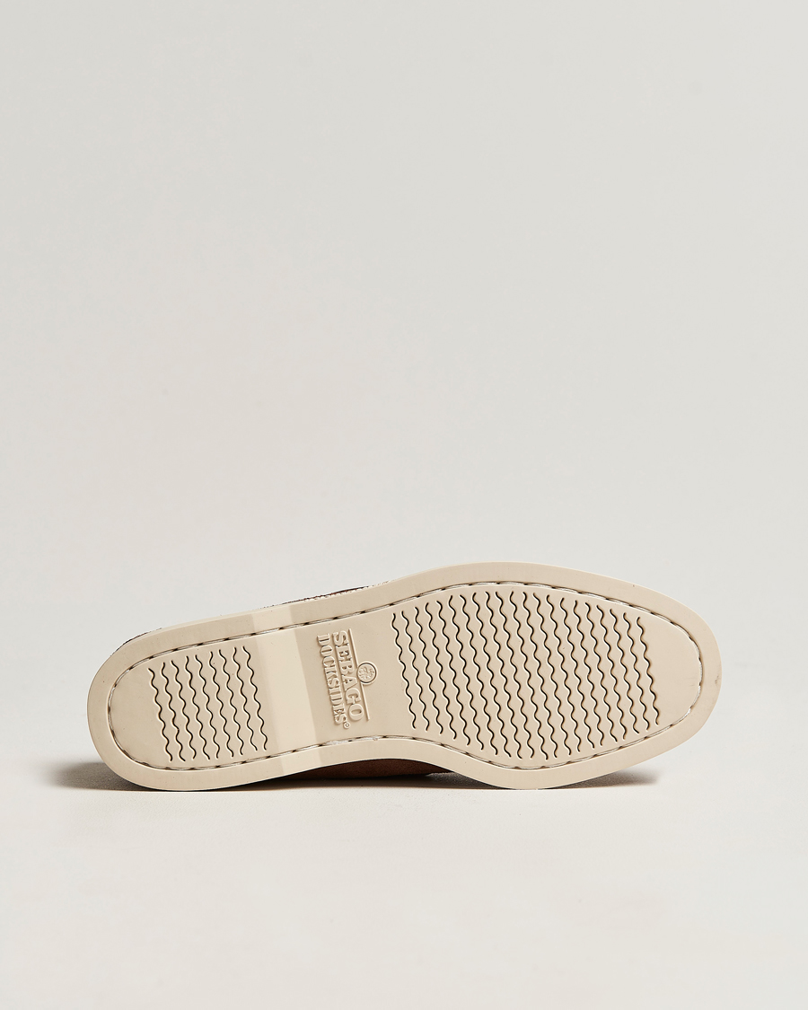 Uomini | Scarpe da barca | Sebago | Docksides Suede Boat Shoe Dark Brown