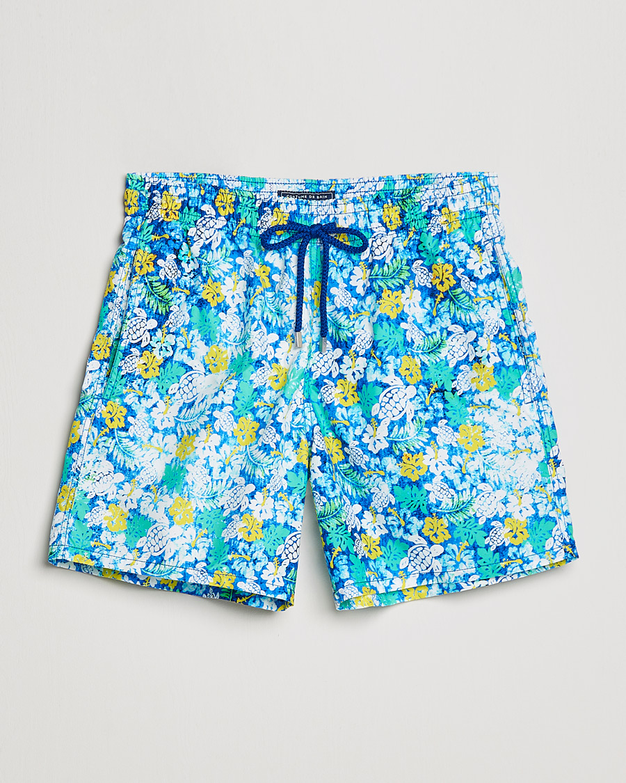 Uomini | Costumi da bagno | Vilebrequin | Moorea Swim Shorts Blue Lazuli