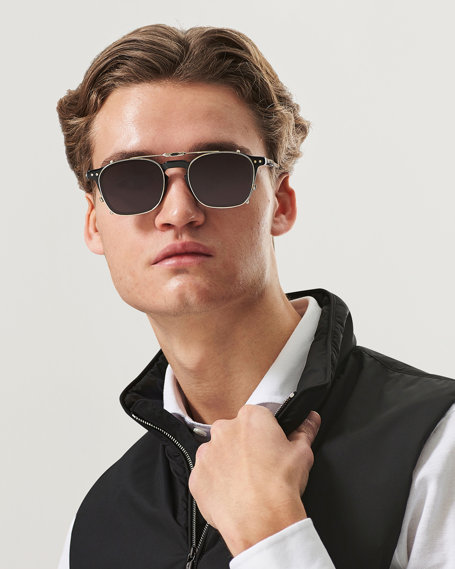 Uomini | Brioni BR0097S Sunglasses Black/Grey | Brioni | BR0097S Sunglasses Black/Grey