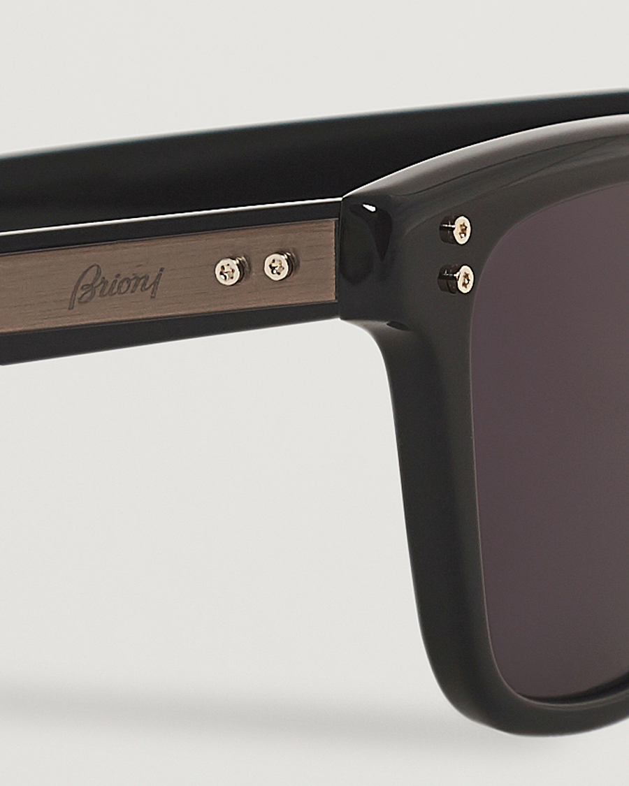 Uomini | Brioni BR0099S Sunglasses Black/Grey | Brioni | BR0099S Sunglasses Black/Grey