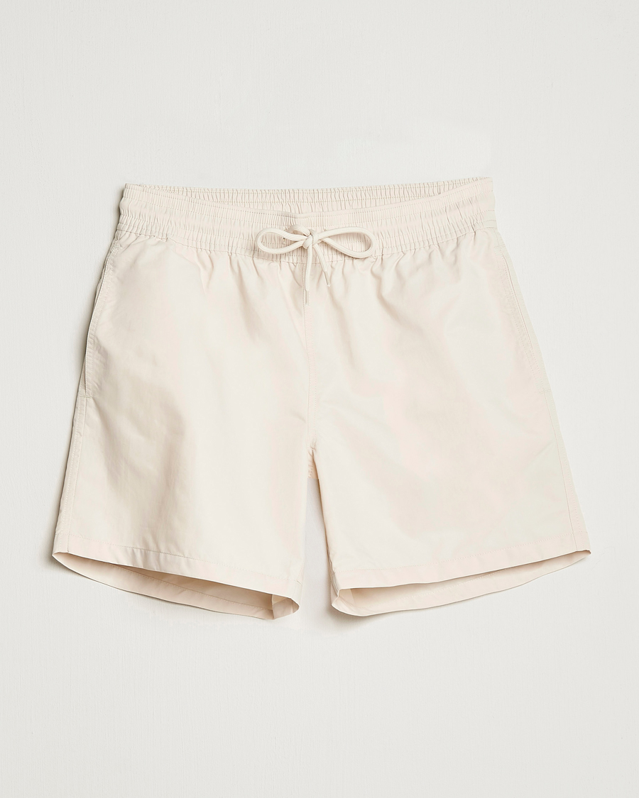 Uomini | Costumi da bagno | Colorful Standard | Classic Organic Swim Shorts Ivory White