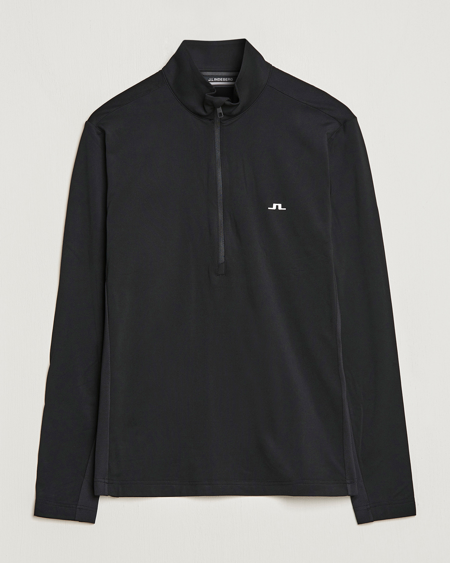 Uomini | Maglieria | J.Lindeberg | Luke Jersey Half Zip Black