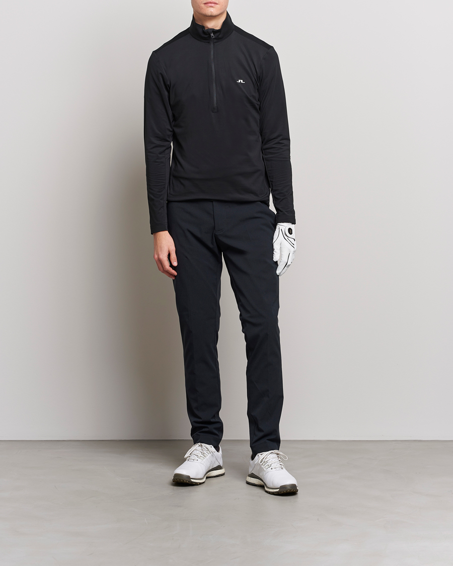 Uomini | Maglieria | J.Lindeberg | Luke Jersey Half Zip Black