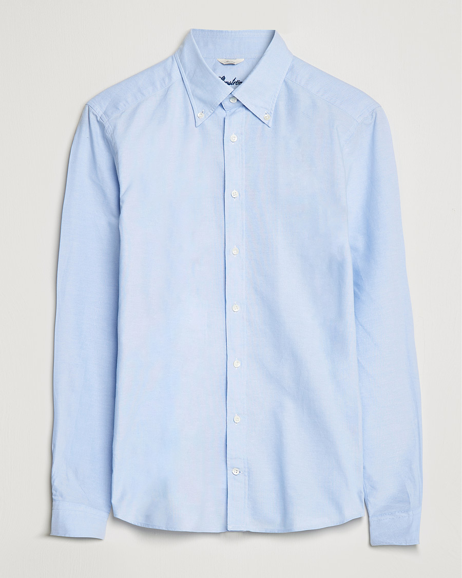 Uomini | Camicie | Stenströms | Slimline Oxford Shirt Light Blue