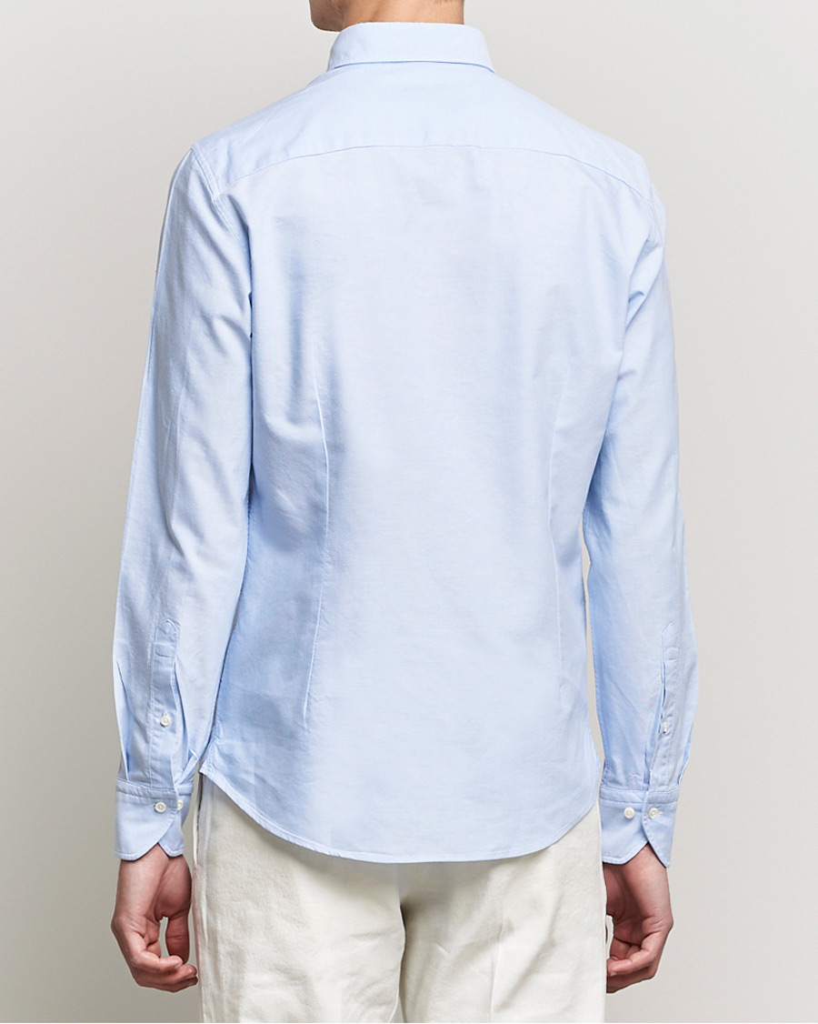 Uomini | Camicie | Stenströms | Slimline Oxford Shirt Light Blue