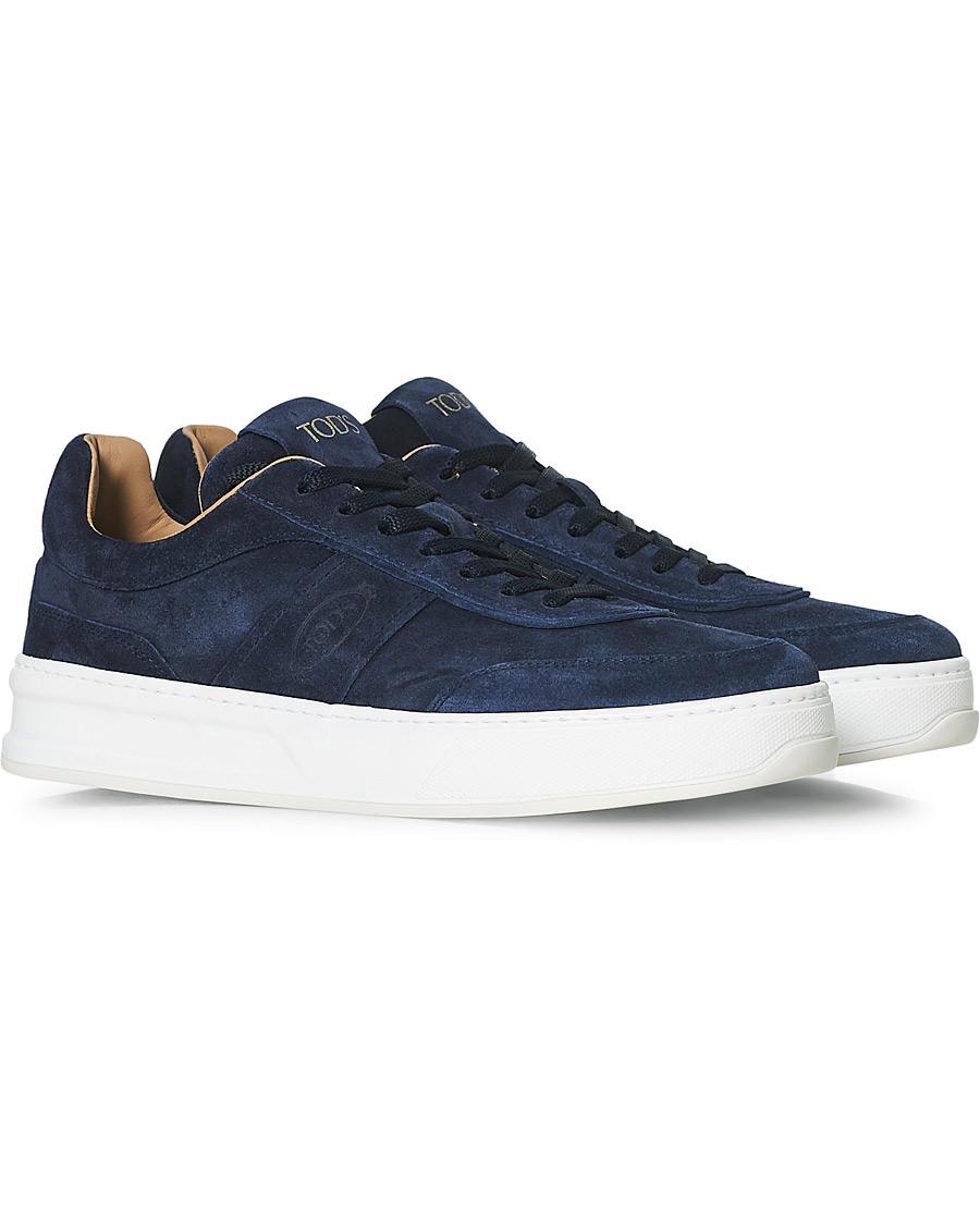 Uomini | Tod's Cassetta Alta Sneaker Navy Suede | Tod's | Cassetta Alta Sneaker Navy Suede