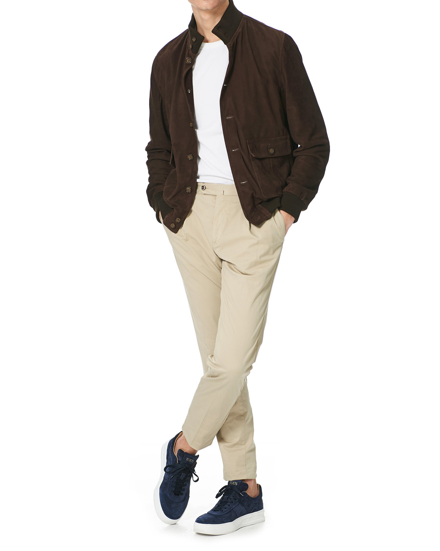 Uomini | Tod's Cassetta Alta Sneaker Navy Suede | Tod's | Cassetta Alta Sneaker Navy Suede