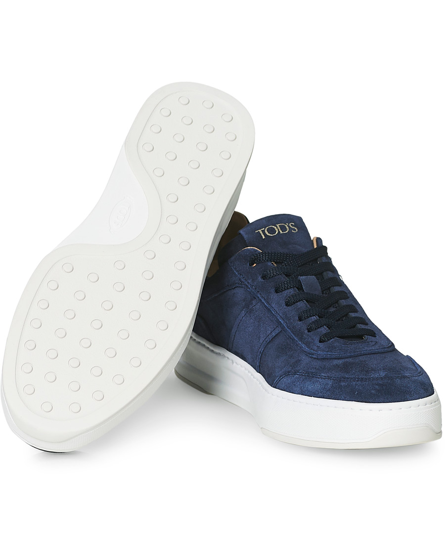 Uomini | Tod's Cassetta Alta Sneaker Navy Suede | Tod's | Cassetta Alta Sneaker Navy Suede