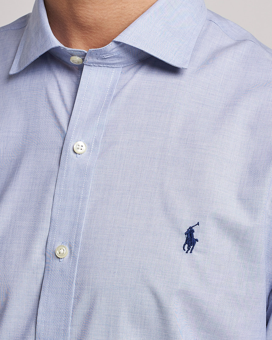Uomini | Camicie | Polo Ralph Lauren | Slim Fit Poplin Cut Away Dress Shirt Light Blue