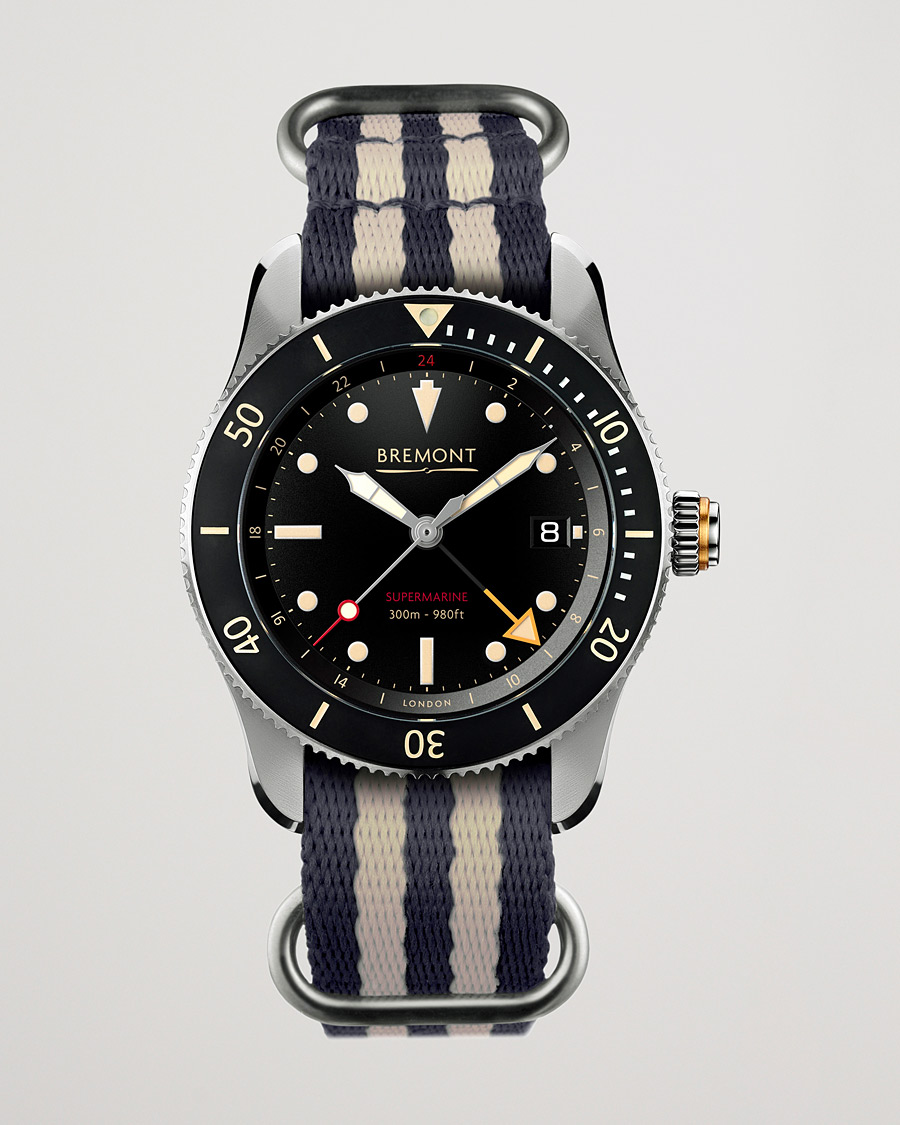 Uomini | Bremont S302 Supermarine GMT Nato 40mm Black Dial | Bremont | S302 Supermarine GMT Nato 40mm Black Dial