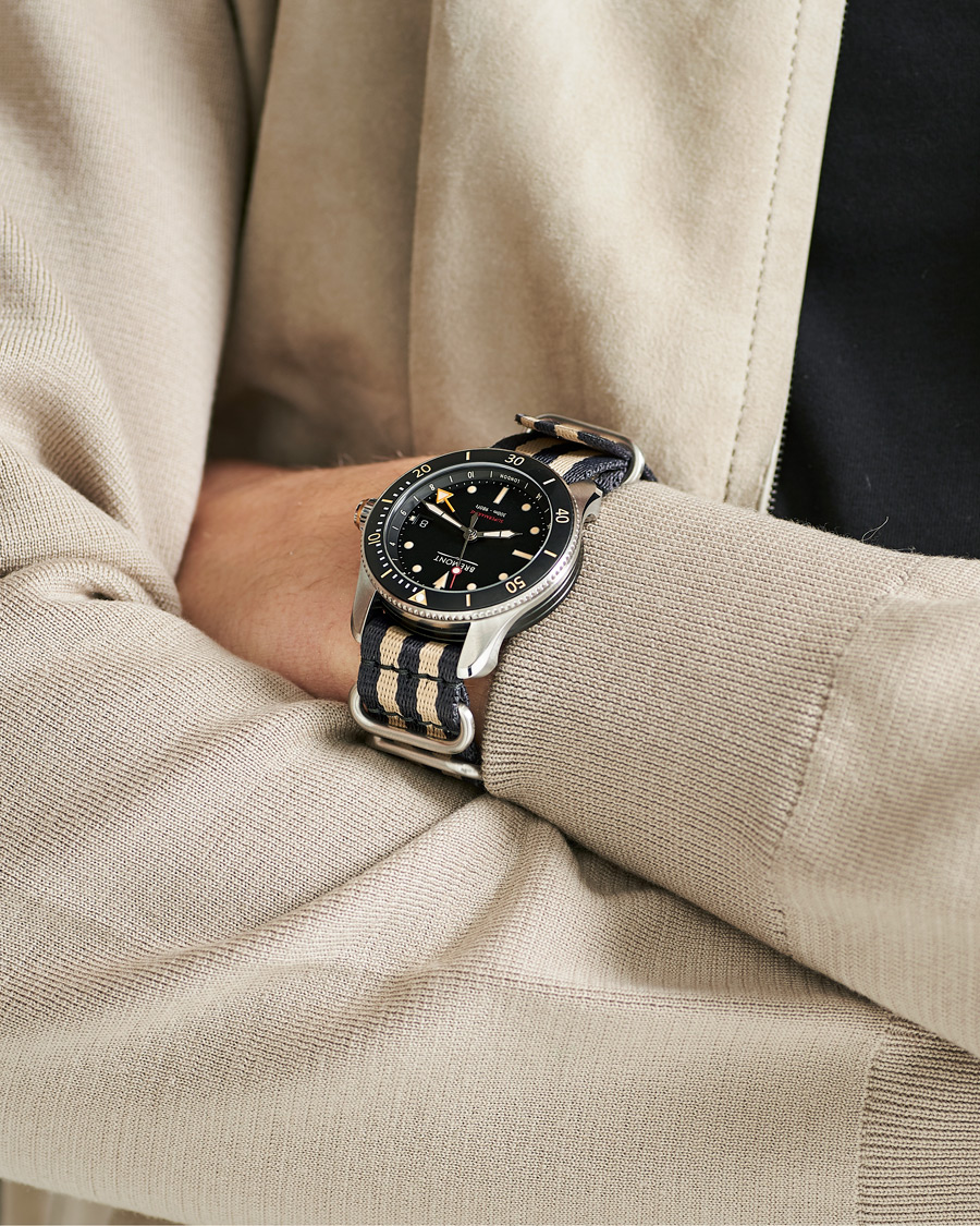 Uomini | Bremont S302 Supermarine GMT Nato 40mm Black Dial | Bremont | S302 Supermarine GMT Nato 40mm Black Dial