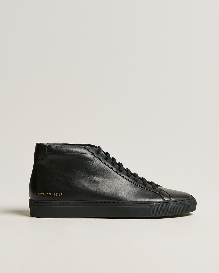 Uomini | Common Projects Original Achilles Leather High Sneaker Black | Common Projects | Original Achilles Leather High Sneaker Black