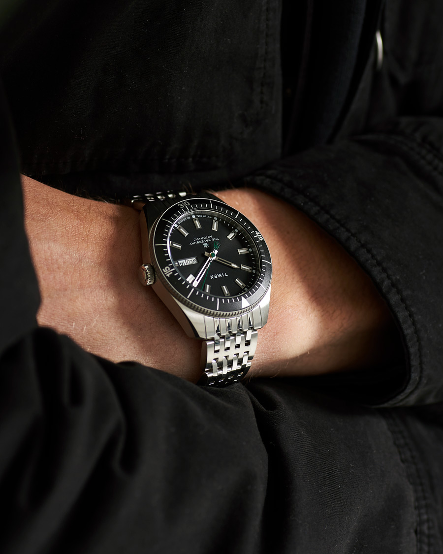 Uomini | Timex Waterbury Diver Automatic 40mm Steel/Black Dial | Timex | Waterbury Diver Automatic 40mm Steel/Black Dial