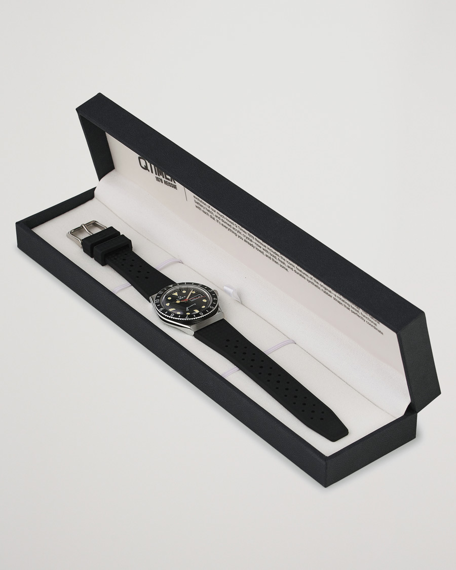 Uomini | Timex Q Diver 38mm Rubber Strap Black | Timex | Q Diver 38mm Rubber Strap Black