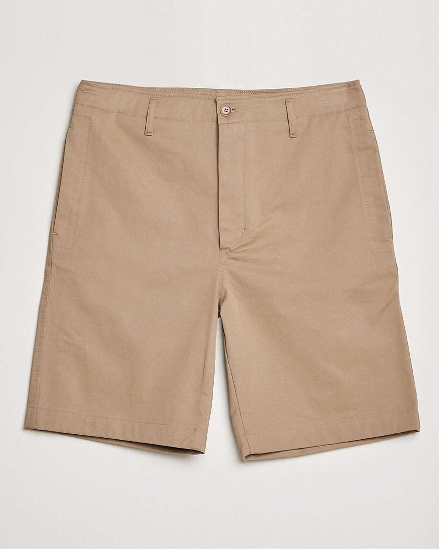 Uomini | Pantaloncini | Filippa K | Flynn Cotton Shorts Dark Khaki