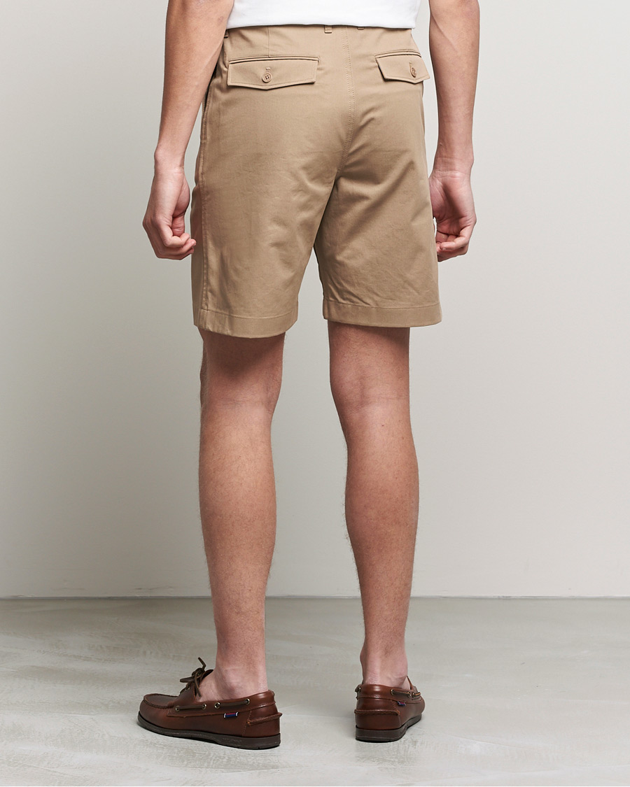 Uomini | Pantaloncini | Filippa K | Flynn Cotton Shorts Dark Khaki