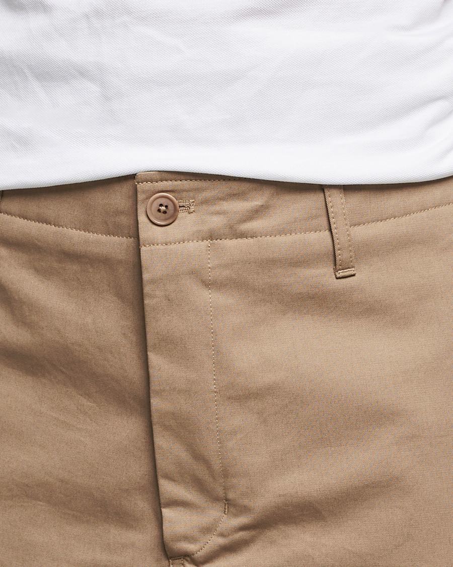 Uomini | Pantaloncini | Filippa K | Flynn Cotton Shorts Dark Khaki