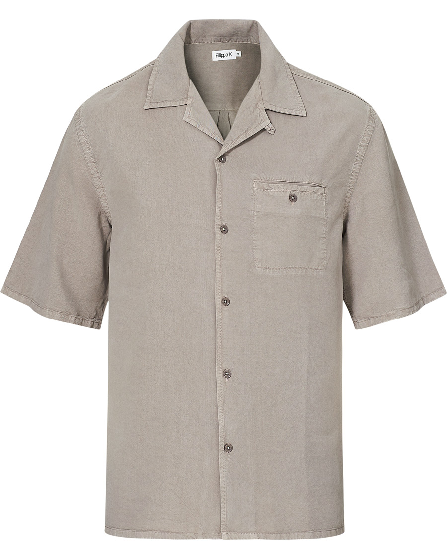 Uomini | Camicie | Filippa K | Charlie Tencel Shirt Light Taupe