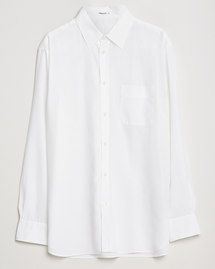 Uomini | Camicie | Filippa K | Noel Tencel Shirt White